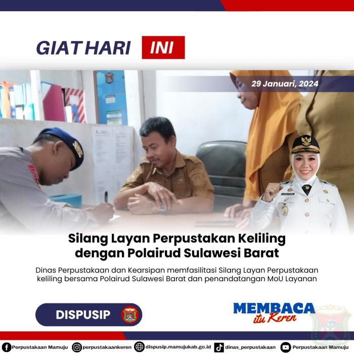 Dispusip Bakal Suplai Buku Bacaan Perpustakaan Terapung Program Baharkam Polri di Mamuju
